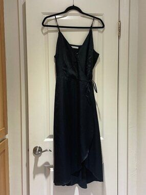 Abercrombie & Fitch Black Wrap Dress